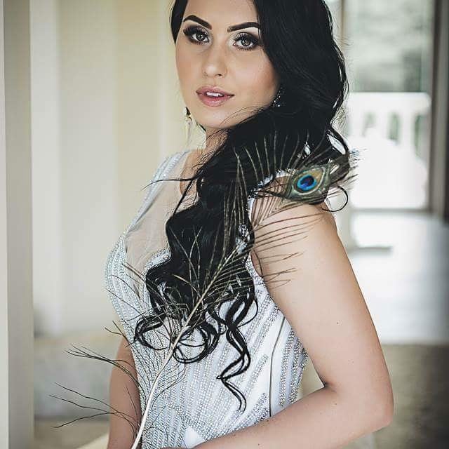 woman in a dress